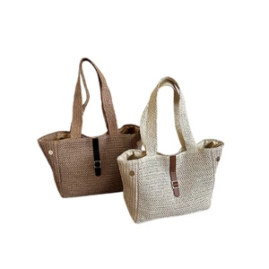 NEW 2603  ELLA  Women Straw Tote Bag for Women, Large Capacity Summer Beach Shoulder Bag Y028