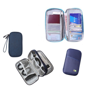 NEW 2603  Travel Organiser Case Double Layer Compact Storage Pouch  Y044