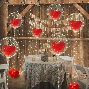 NEW 2603 Romantic Heart Balloon Lights with LED String  B088