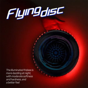 NEW 2604 LED Light Up Flying Disc Glow Frisbee Outdoor Game Toy 23cm B099