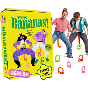 NEW 2604 It’s Bananas! The Monkey Tail Game – Funny Family & Party Game for Kids & Adults | Hilarious Gift for Birthday, Christmas, Bachelorette, Thanksgiving, White Elephant B103