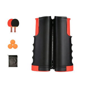 NEW 2604 Retractable Table Tennis Net Set, Portable Ping Pong Net with 2 Paddles 3 Balls & Carry Bag J090