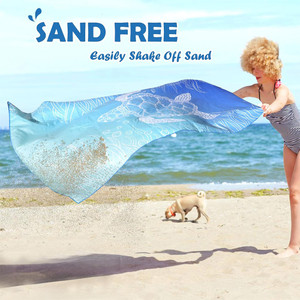 NEW 2604 Extra Large Microfibre Beach Towel 180x90cm, Quick Dry Sand Free Lightweight Travel Swim Towel with Bag B105