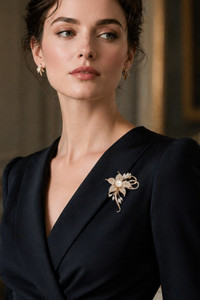 Aurora Pearl Blossom Brooch