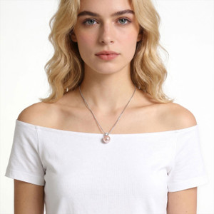 NEW 2605 Lumea 925 Sterling Silver Aurora Shell Pearl Necklace  Y107