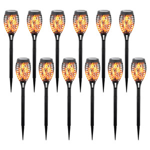 NEW 2606 Latto Home Solar Garden Lights Outdoor Waterproof LED Pathway Lawn Stake Lights for Yard Patio Courtyard 12pcs B179