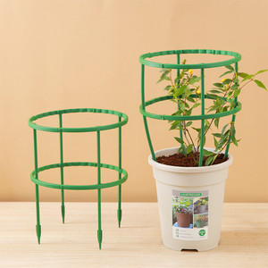 NEW 2606 Latto Home Heavy Duty Semi-Circle Plant Support Cage – Plastic Garden Plant Stake Ring for Flowers & Vegetables B5147