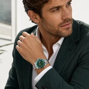NEW 2608 YFAN Men's Stainless Steel Quartz Watch with Date Display & Box B251