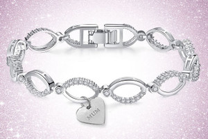 Premium Aurelis Crystal  Crystal 'Mum' Bracelet