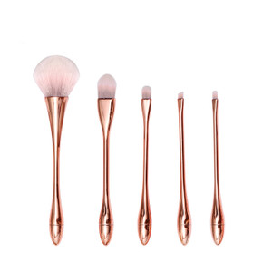 Rose Gold Professional makeup brush set 5pcs