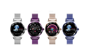H2 Elegant Ladies Health Monitor Smart Watch with metal Magnetic strap