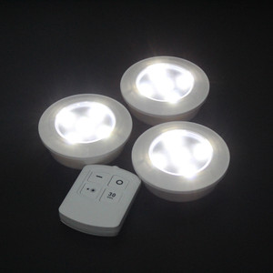 Battery powered LED sportlights with remote (Pack of 3)