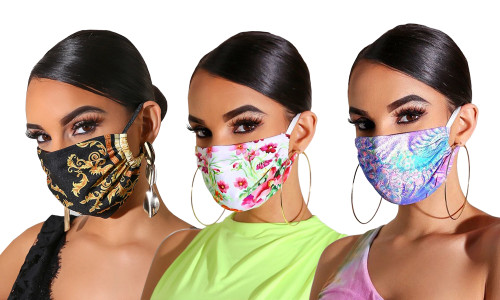 Reusable Fancy print Face Masks pack of 3