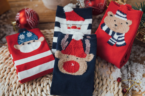 Festive Christmas print socks
