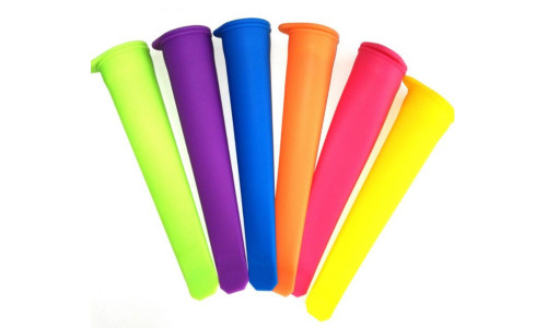  10 Pack Silicone Popsicle Mold -Ice Pop Mould, Ice Lolly Molds with Lids, Food Grade,  - Popsicle Maker For Your Kids (Pack of 10, Colorful)-3225la