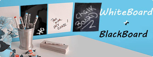 2 Pack White and Black Boards