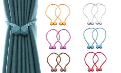 A pair of  Magnetic Curtain Tiebacks-la