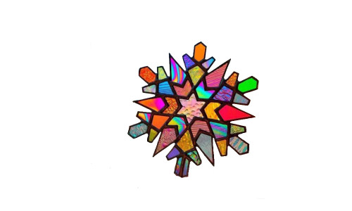NEW Colorful Pentagram Window Ornament Acrylic 0266 LA