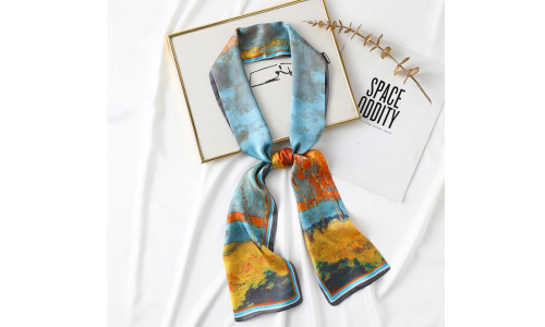 NEW Long silk scarf women's fashion decorative streamer thin scarf narrow long silk scarf 0297 LA