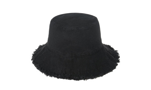 NEW Bucket hat solid color raw edge bucket hat summer outdoor foldable basin hat 5003 
