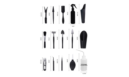 NEW 15 pcs Succulents Gardening Tools Combo Set 5021