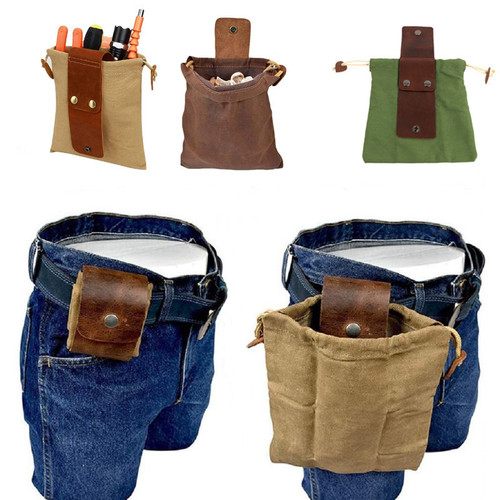NEW Canvas Bushcraft Foraging Fruit Pouch Bag For Hiking Picking Camping 5076 
