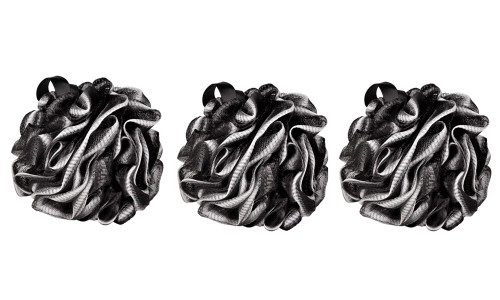 NEW  3pcs  black gradient bath ball  5164