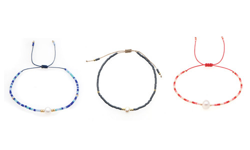 NEW  2pcs Simple ethnic style hand jewelry rice bead woven Bracelet  5328