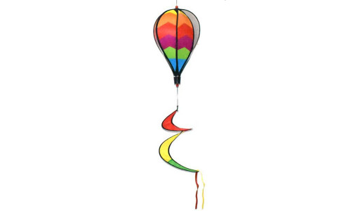 NEW  Rainbow hot air balloon spinning outdoor decoration 5347