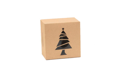 NEW 15pcs Christmas party packaging box kraft paper cake box pvc window cookie box 5389