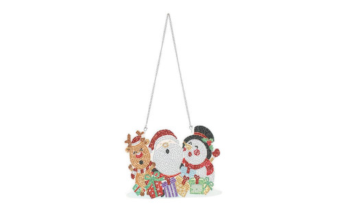 NEW DIY stick drill door plate Christmas wall hanging acrylic craft door pendant decoration  5405