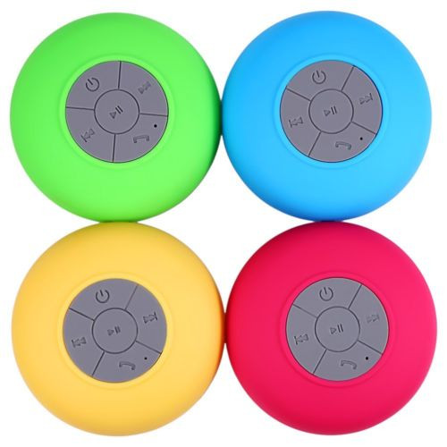 Water Resistant mini portable Shower Bluetooth Speaker with Sucker Support