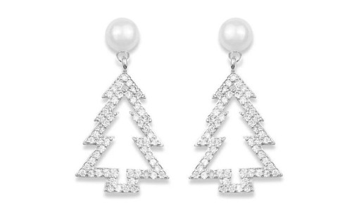 NEW Women's Light Luxury Versatile Christmas Tree Earrings 5783
