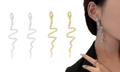 NEW Fashion retro large snake-shaped earrings for women retro girls lovely pendant earrings   6063