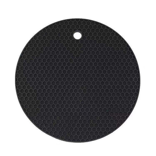2302NEW-Round silicone casserole Mat Honeycomb Insulation mat 4pcs 6274