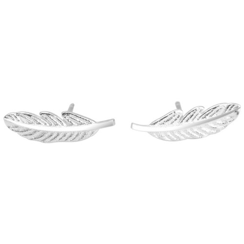 2302NEW-Mini little feather studs6277