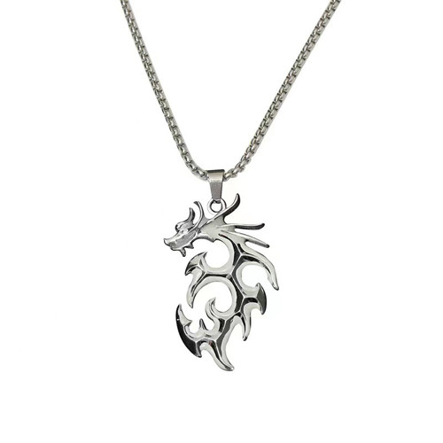2302NEW-Luminous Flame Dragon Necklace6278
