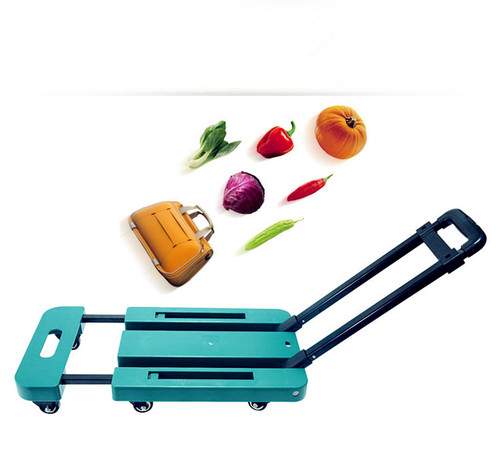 portable car folding mini trolley car camera bag trolley car shopping cart luggage cart