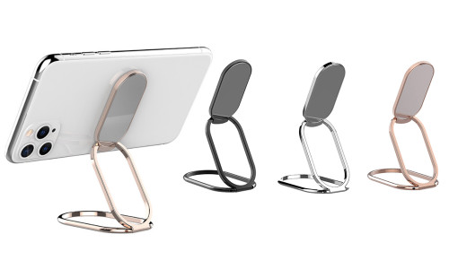 2304 NEW Multifunctional rotatable magnetic suction foldable finger ring buckle phone back sticker bracket 6888