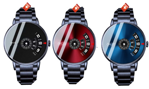 2304 NEW Men's Watch Automatic Movement Starry Sky Steel Strip Waterproof Black Technology Youth  6898