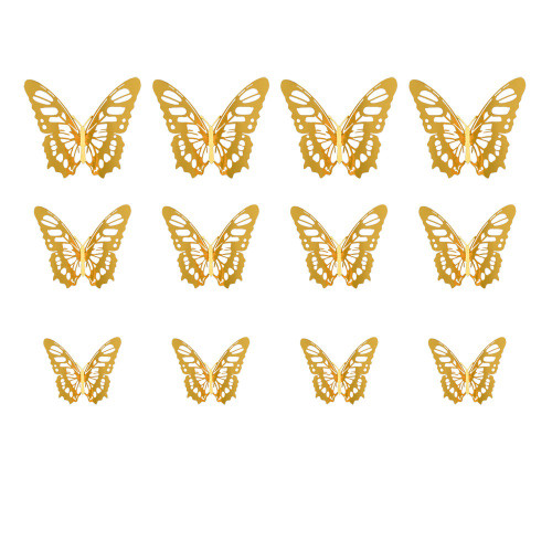 2304NEW-36pcs 3D hollowed out butterflies6912