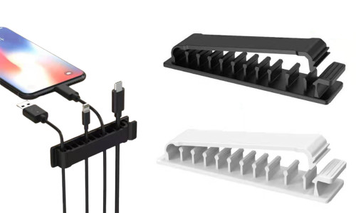  2305 NEW Data cable management device, desktop storage and fixation device, PVC material, 10 holes, suitable for multi specification wire hub 7044LA