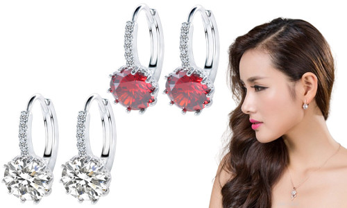 2403  Female personality large Zircon Earrings earrings earrings fashion women Earrings 8413LA