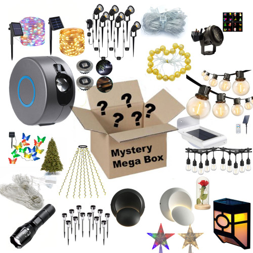 NEW  2506 Outdoor Home Solar Led Mystery Box 9653