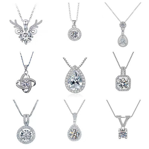 Luxe Sparkle – Collections of  Crystal Pendant Necklace Set