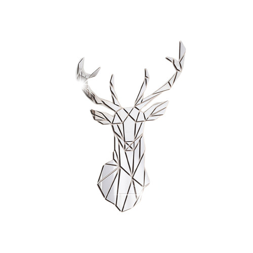 NEW 2510 Christmas 3D Elk Head Acrylic Mirror Wall Stickers For House 9814//9823