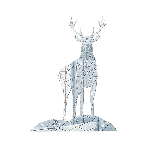 NEW 2510 Christmas 3D Deer Acrylic Mirror Wall Stickers For House 9823//9814