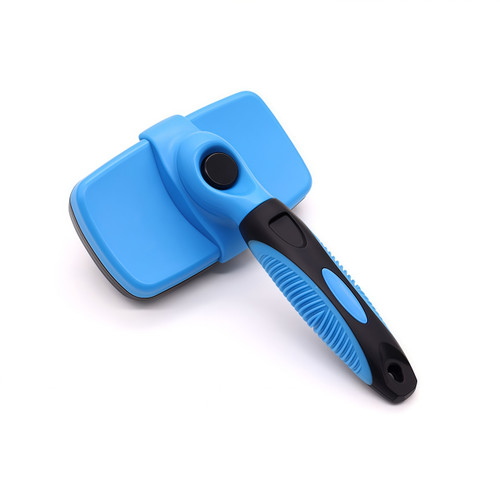 NEW 2604 Pet Self-Cleaning Deshedding Brush – Easy Fur Removal Grooming Tool for Dogs & Cats J117