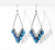 Diamond Shape Earings with Premium Aurelis Crystal  Elements