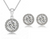 Gold/Silver plated Round shape Earring and Necklace Set